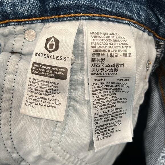 Levi's Women's Wedgie Straight Jean Medium Wash Summer Love Size 30 - Picture 9 of 13